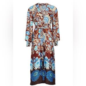 Alexis dress medium Vah Brun Blossom Long sleeve